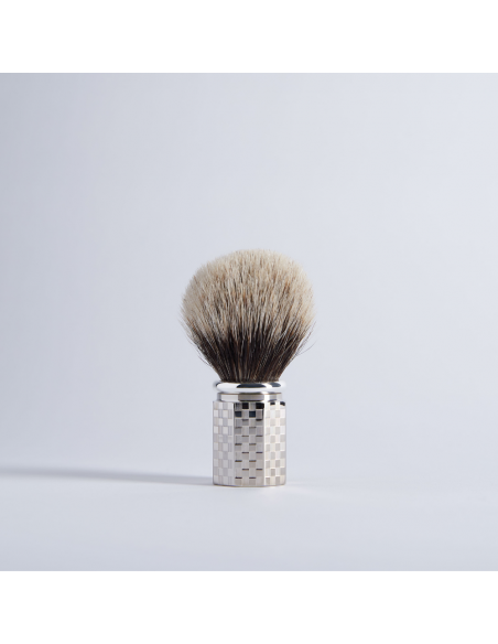 Blaireau Octogonal Gris Européen finition Palladium motif carreaux