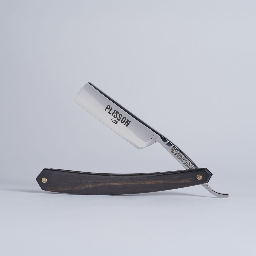 Original Ebony Straight Razor - French traditional craftsmanship