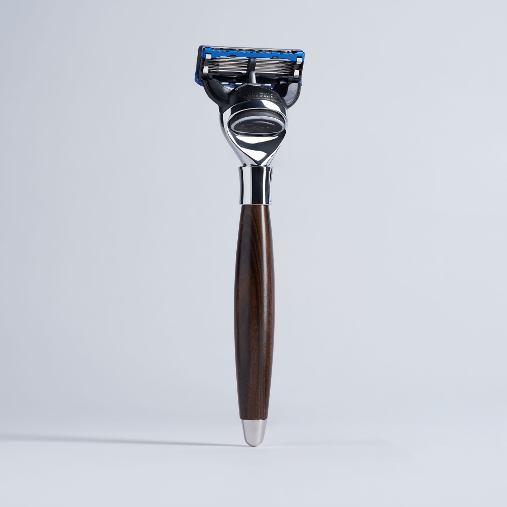 ebony and chrome finish fusion razor