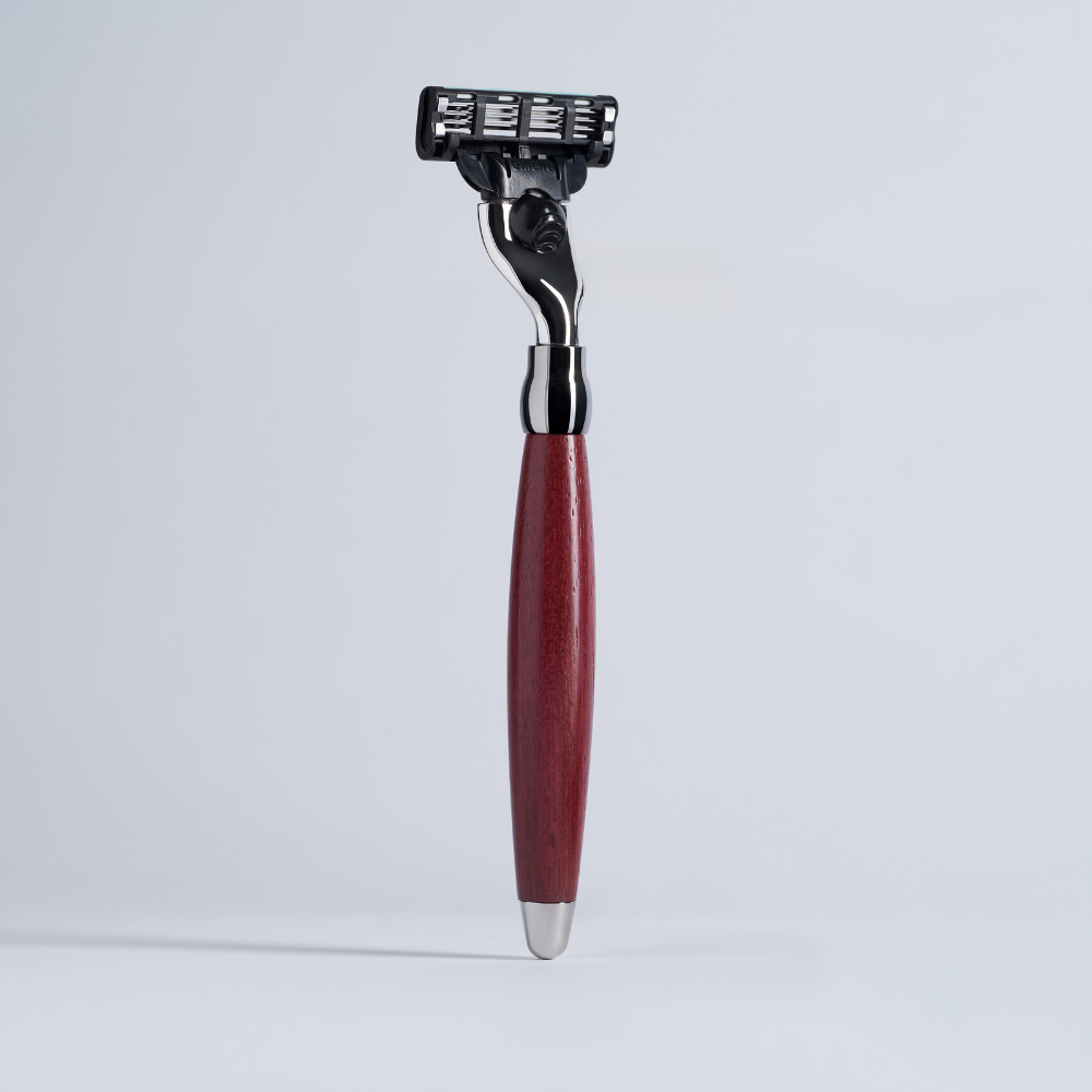 amaranth wood Mach3 Razor Chrome Finish