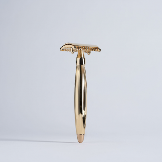 Solid Brass Razor with Gold Finish – Plisson 1808