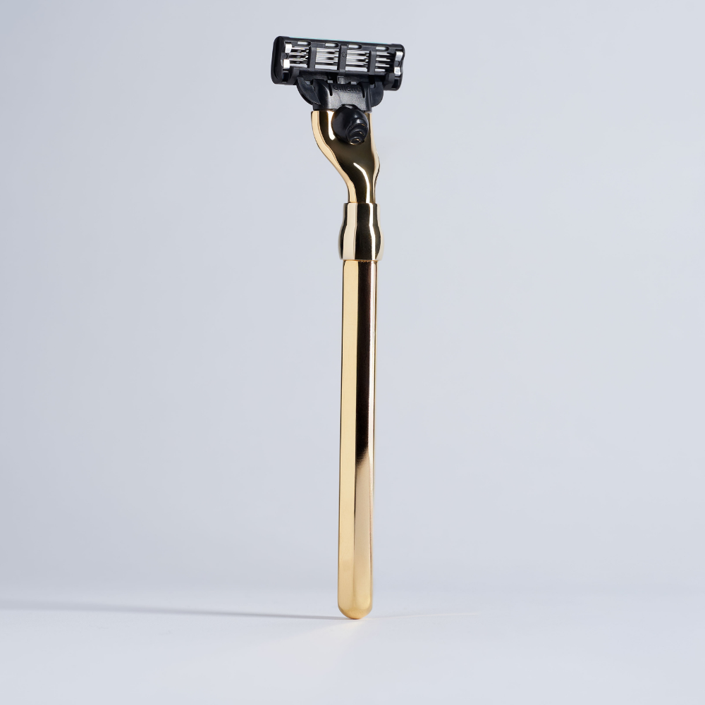 Solid Hexagonal Mach3 Razor - 2 finishes