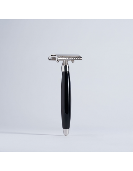 Safety Razor Joris Collection Black Lacquer Chrome Finish