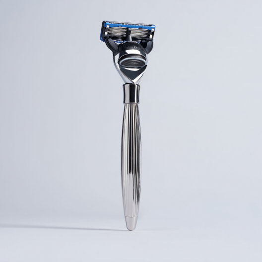 Fusion Razor with Palladium Godron Finish - Plisson 1808
