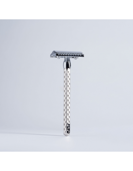 Rasoir de sûreté Hexagonal Motif carreaux Finition Palladium