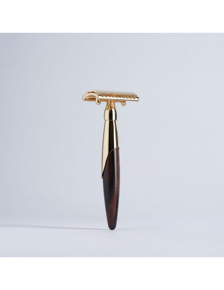 Royal rosewood and gold razor – Plisson 1808