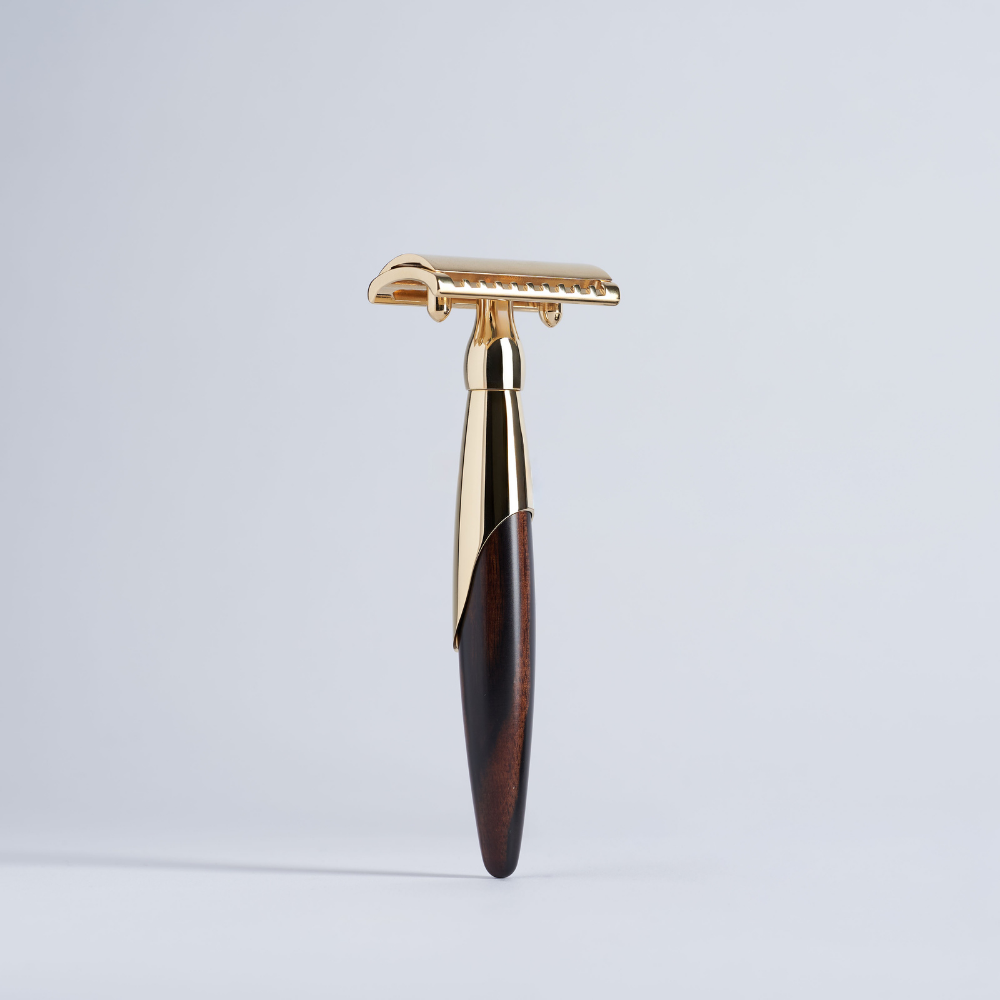 Rasiermesser aus königlichem Palisander und Gold - Plisson 1808