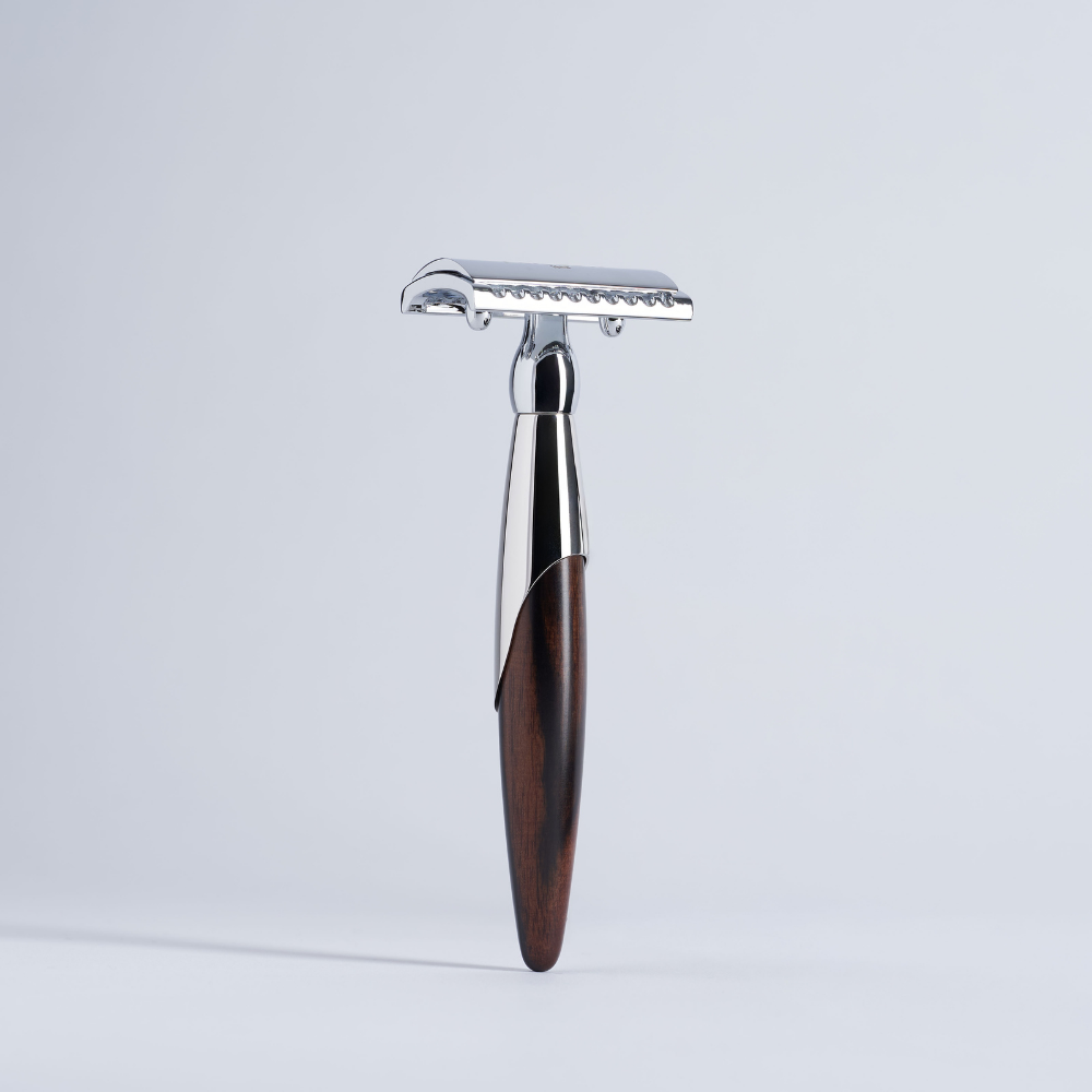 Odyssée Safety Razor in Royal Rosewood and Palladium