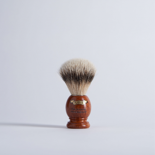 High Mountain White Briar Shaving Brush - Plisson 1808