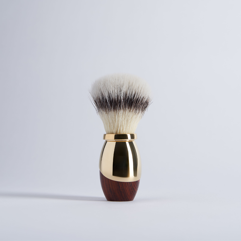 Rosewood & Gold Shaving Brush – Plisson 1808