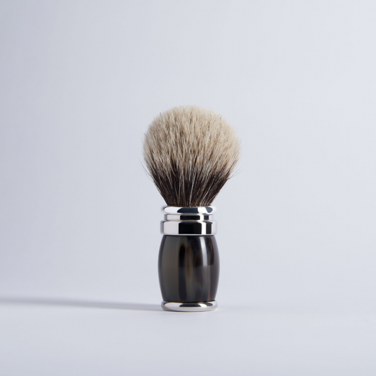 Brosse à barbe en corne véritable - Plisson 1808