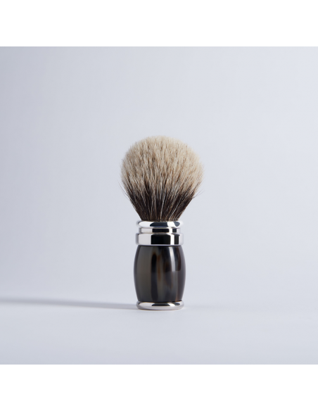 Genuine horn beard brush - Plisson 1808