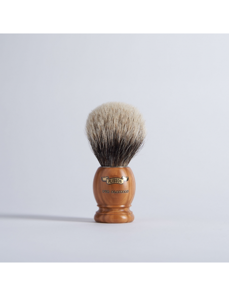 Rasierpinsel Olivier Pur Grau - Plisson 1808