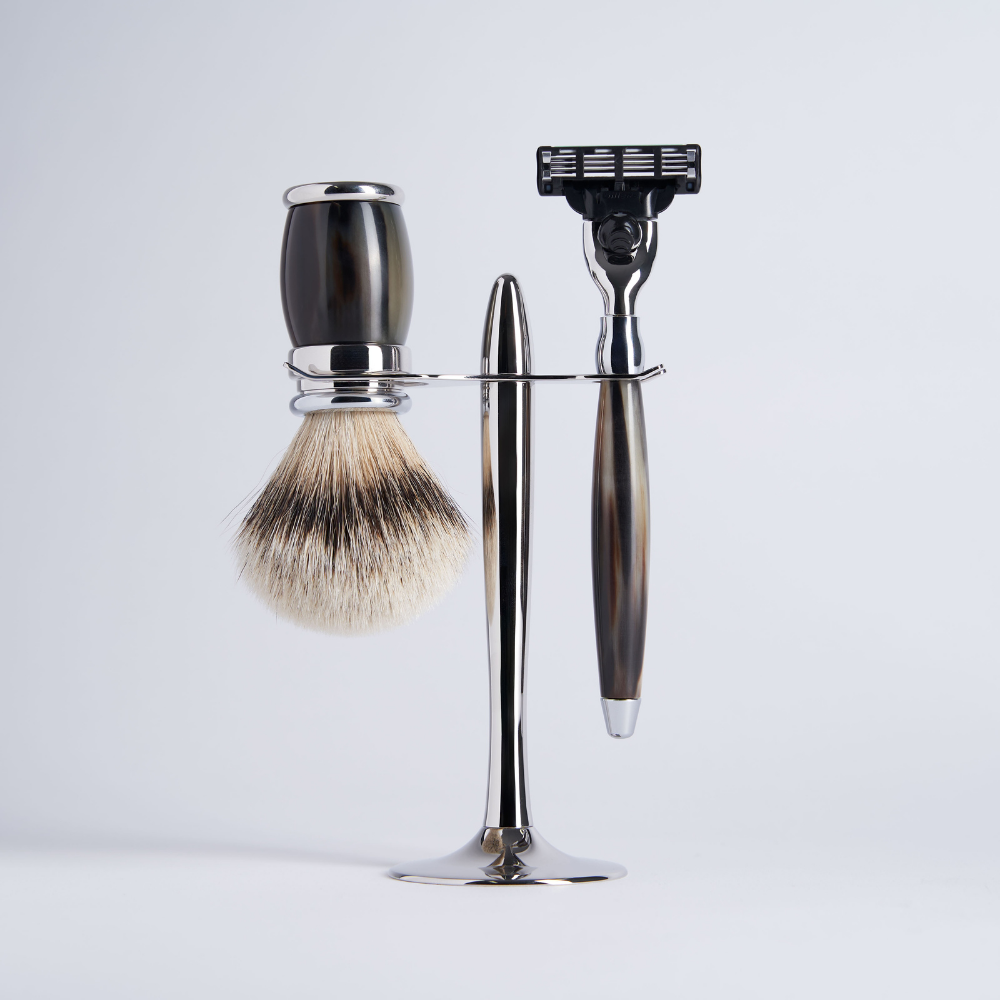 3 Piece Set European Grey Mach3 Razor Chrome Finish