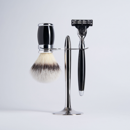 3 piece Chrome Lacquered Set with "High Mountain White" Fibre