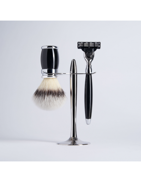 3 piece Chrome Lacquered Set with "High Mountain White" Fibre