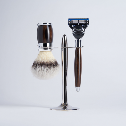 3 Piece Macassar Ebony Set "High Mountain White" Fibre