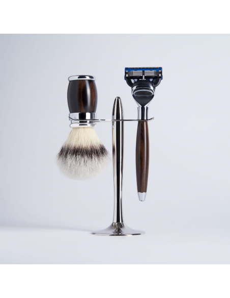 3 Piece Macassar Ebony Set "High Mountain White" Fibre