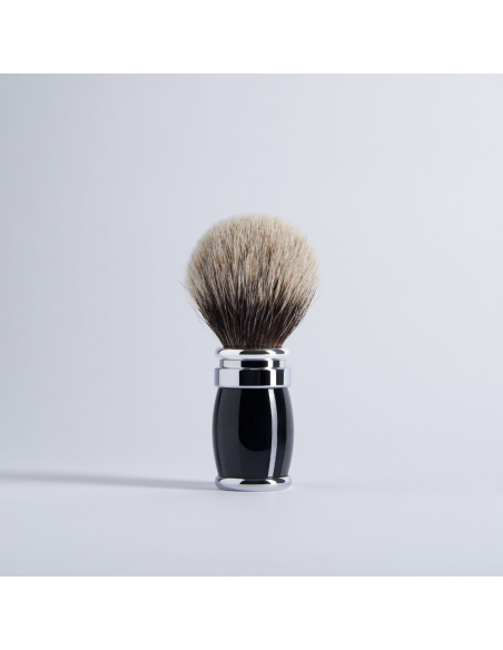 Joris Shaving Brush European Grey Lacquer and Palladium - 3 colours