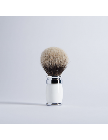 Joris Rasierpinsel Europäisch Grau Lack und Palladium - 3 Farben