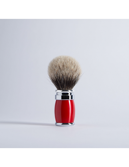 Joris Rasierpinsel Europäisch Grau Lack und Palladium - 3 Farben