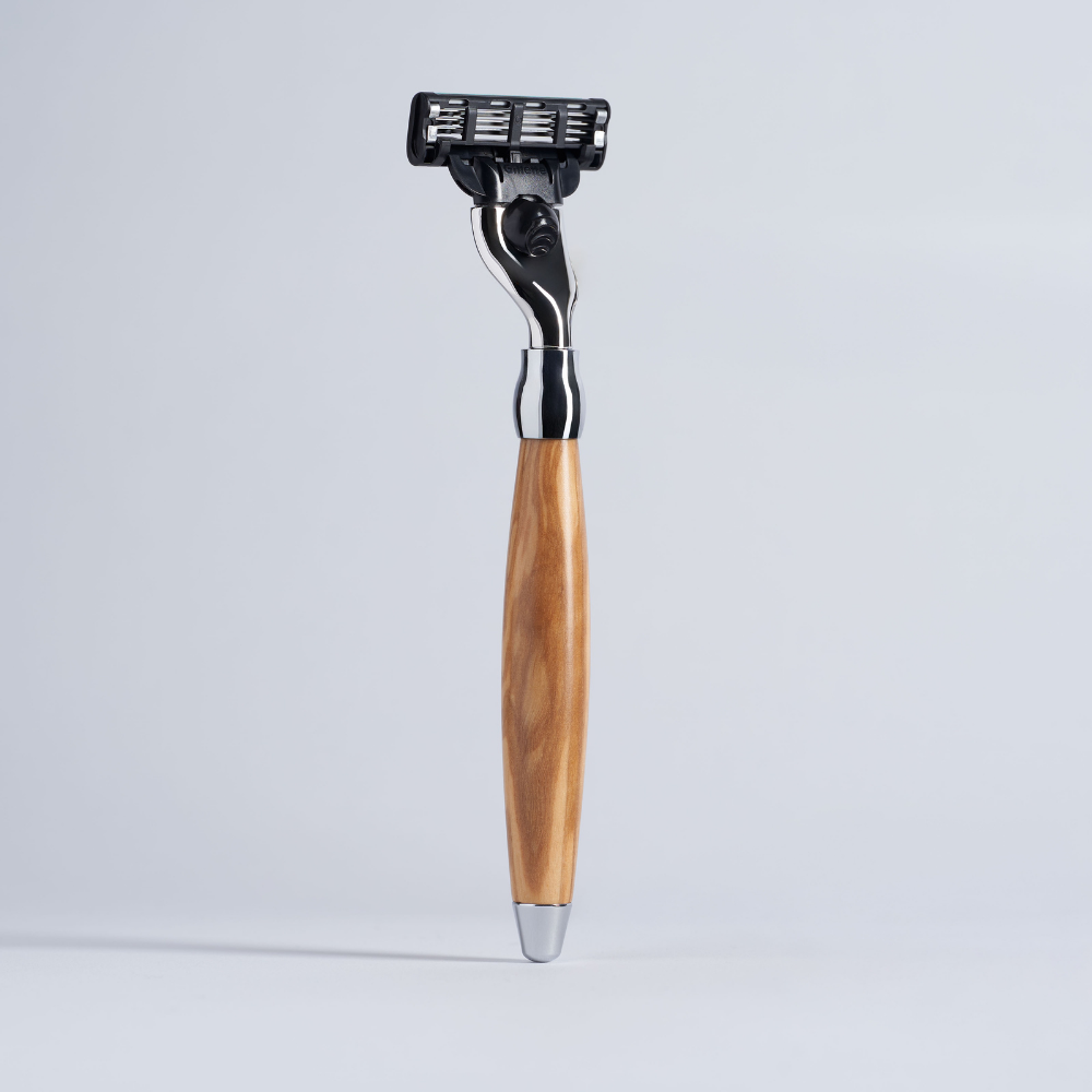 Mach3 Razor - Olive wood and Palladium