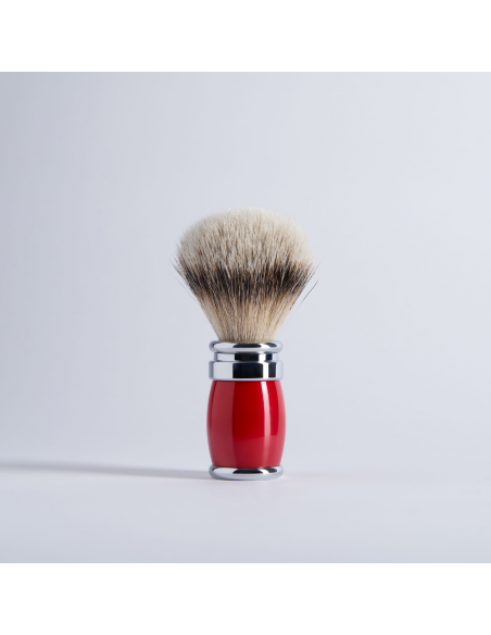 Coffret 3 pièces laqué rouge Mach3 Blanc Haute Montagne finition chrome