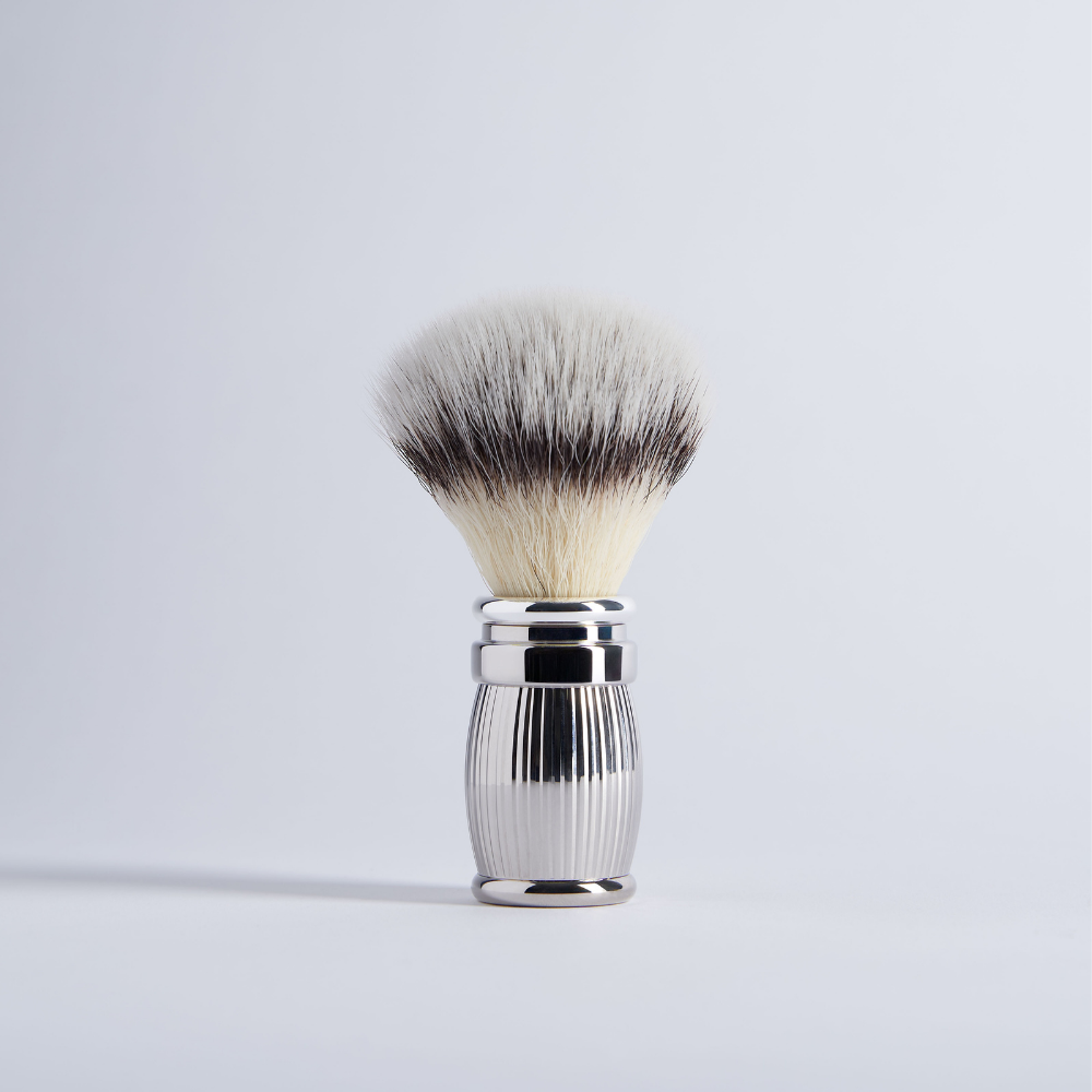 Prestigious 3-piece set: Razor, Fibre Badger and holder - Plisson 1808