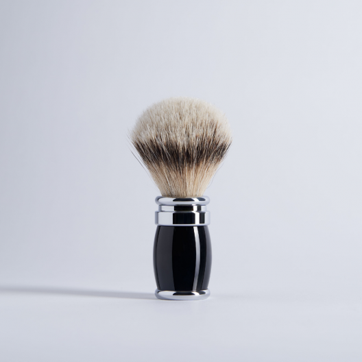 3 Piece Set Black Lacquer European Grey Fusion Razor Chrome Finish