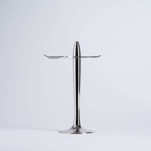 3-Piece Set: Black and White High Mountain Lacquered Mach3 Razor with Chrome Finish