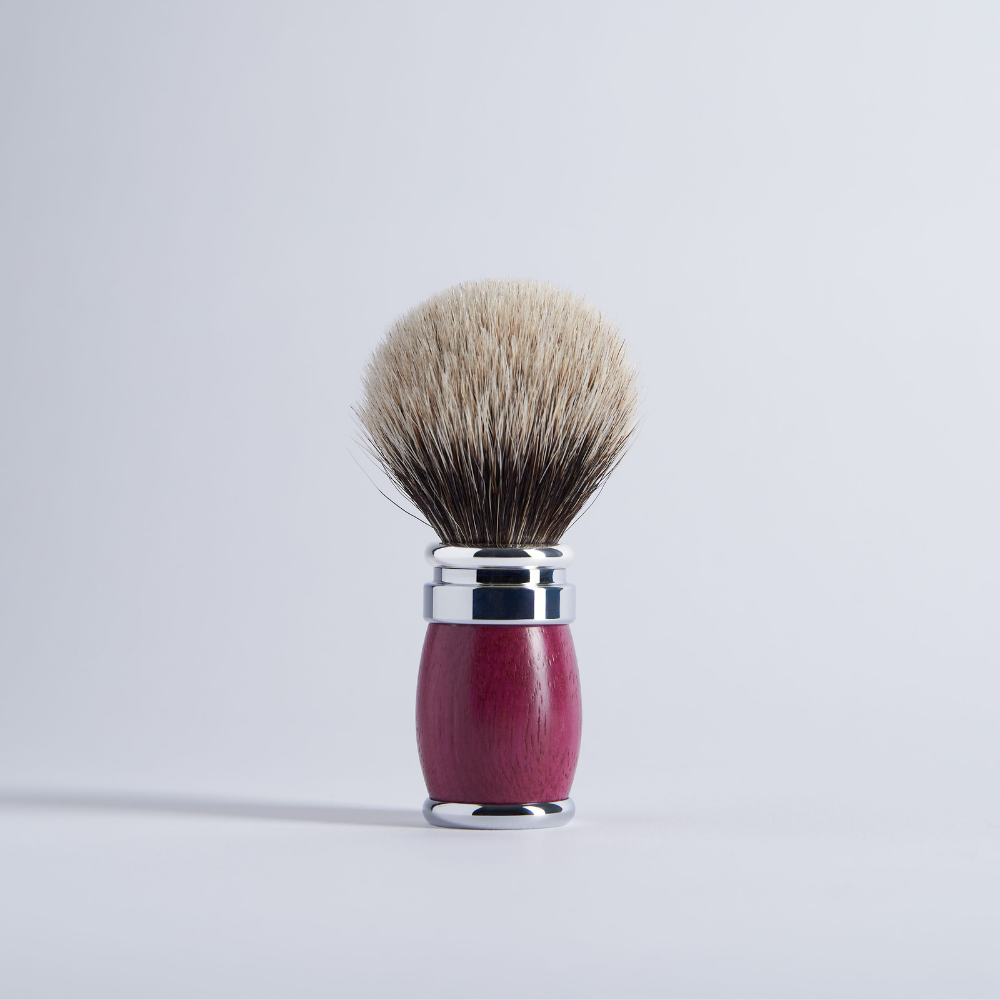 Amaranth Wood Joris Shaving brush European Grey
