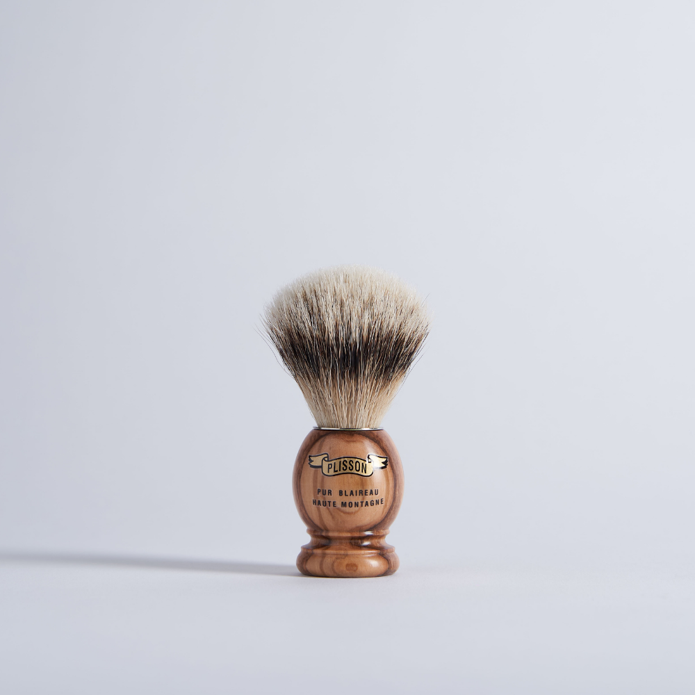 Blaireau de Rasage Olivier Blanc Haute Montagne - Plisson 1808