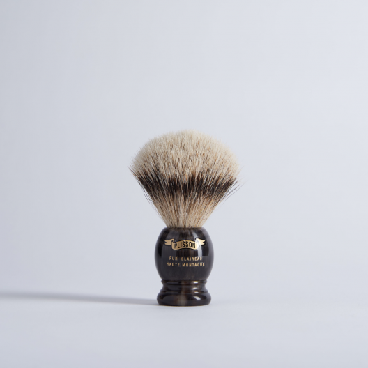 Original Black Horn & European grey shaving brush