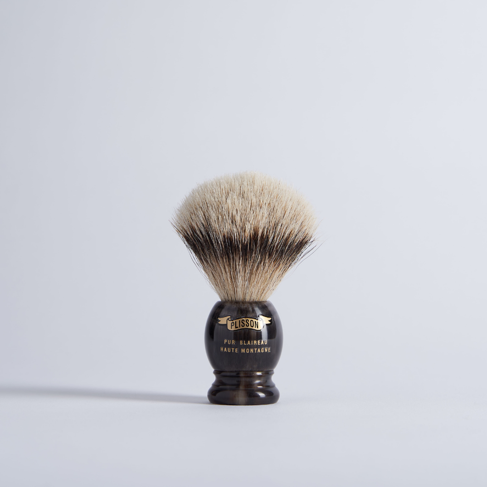 Brocha de afeitar en Cuerno Negro real