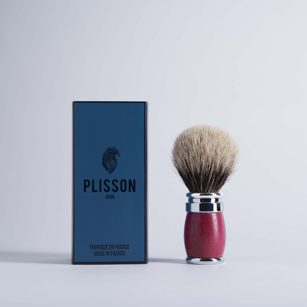 Amaranth Wood Joris Shaving brush European Grey