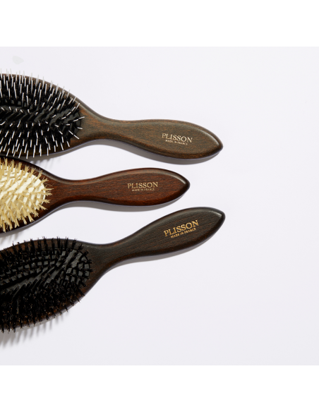 Pure Boar Bristle Pneumatic Hairbrush – Made in France – Plisson 1808