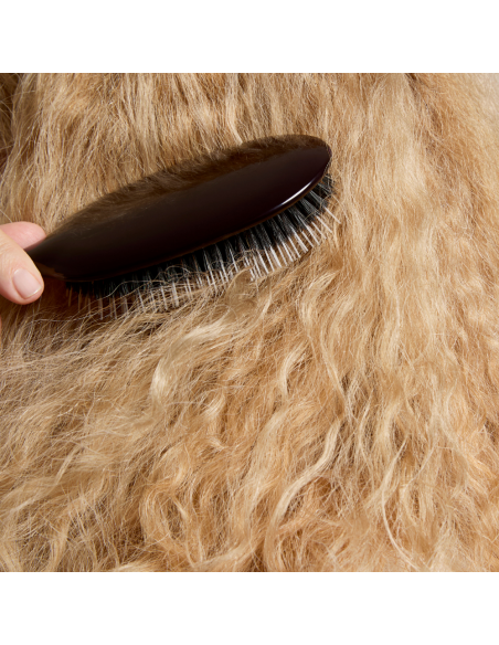 Pure boar bristles and nylon pimples hairbrush - Plisson 1808
