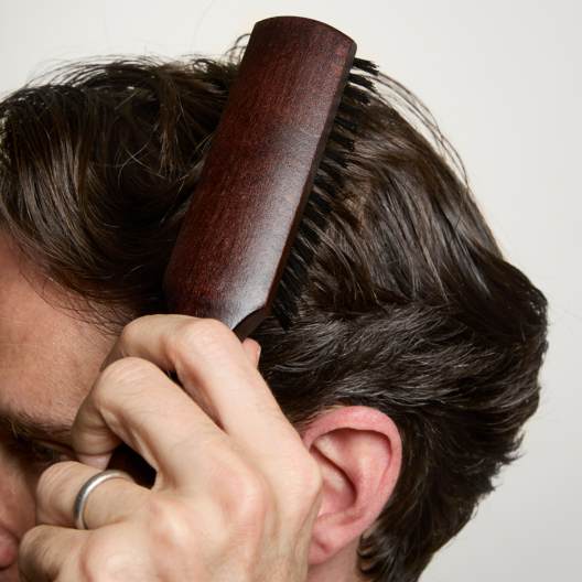 Men’s Boar Bristle Flat Hairbrush – Plisson 1808