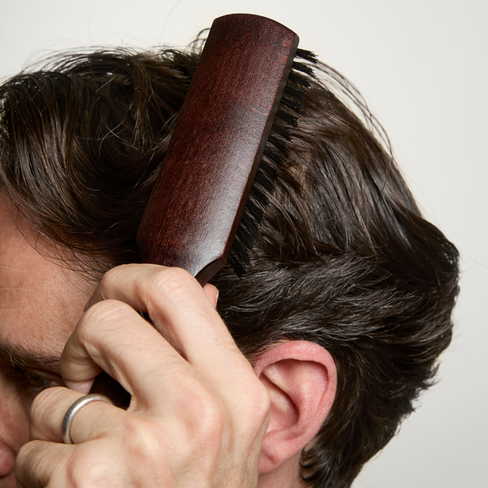 Cepillo Alisador para Hombre con Pelo de Jabalí – Plisson 1808