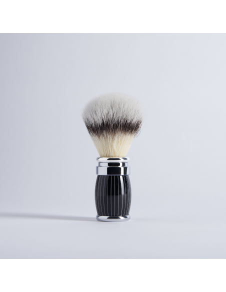 Joris Pure European Grey Shaving Brush Retro Lacquer and Palladium Finish