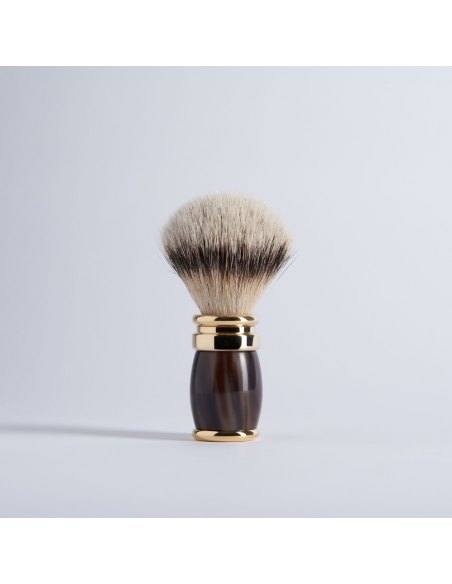 Natural horn beard brush - Plisson 1808