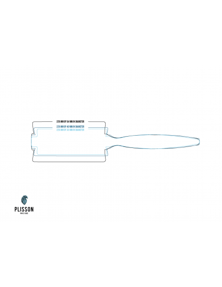Brosse brushing taille 14 pur sanglier - Plisson 1808