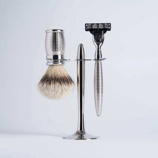 3 Piece Set European Grey Mach3 Razor Chrome Finish