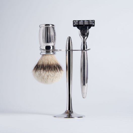 3 Piece Set European Grey Mach3 Razor Chrome Finish