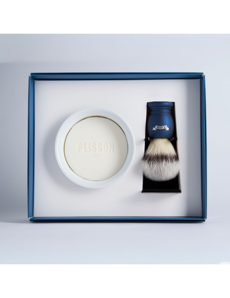 Initiation shaving set, shaving brush and beard bowl - Plisson 1808