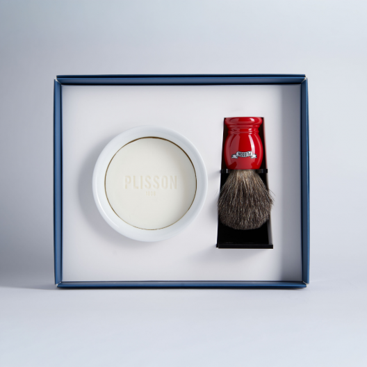 Coffret Initiation Blaireau Véritable Essentiel - Plisson 1808