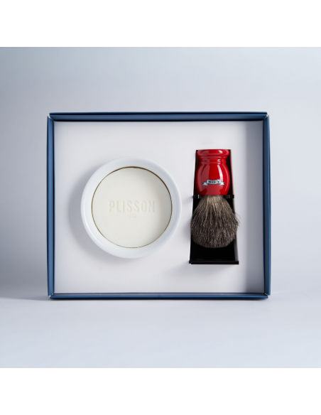 Coffret Initiation Blaireau Véritable Essentiel - Plisson 1808