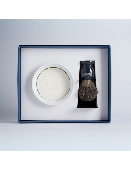 Coffret Initiation Blaireau Véritable Essentiel - Plisson 1808