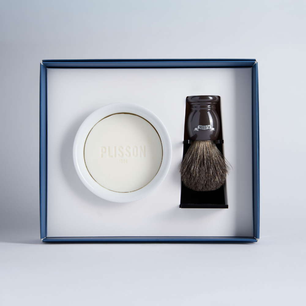 Coffret Initiation Blaireau Véritable Essentiel - Plisson 1808