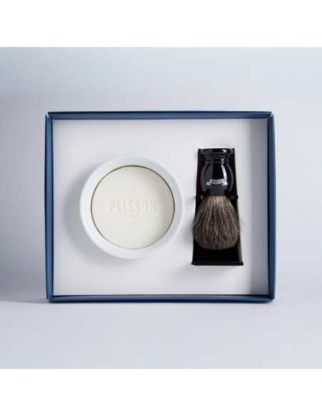 Coffret Initiation Blaireau Véritable Essentiel - Plisson 1808